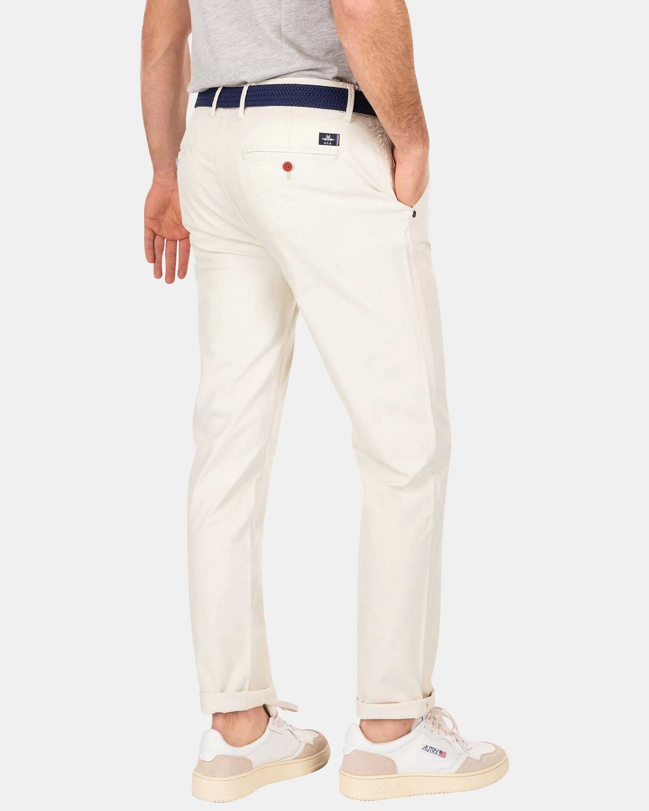 New NZA New Zealand Auckland Baumwoll-Chino Mit Stretch-Cream