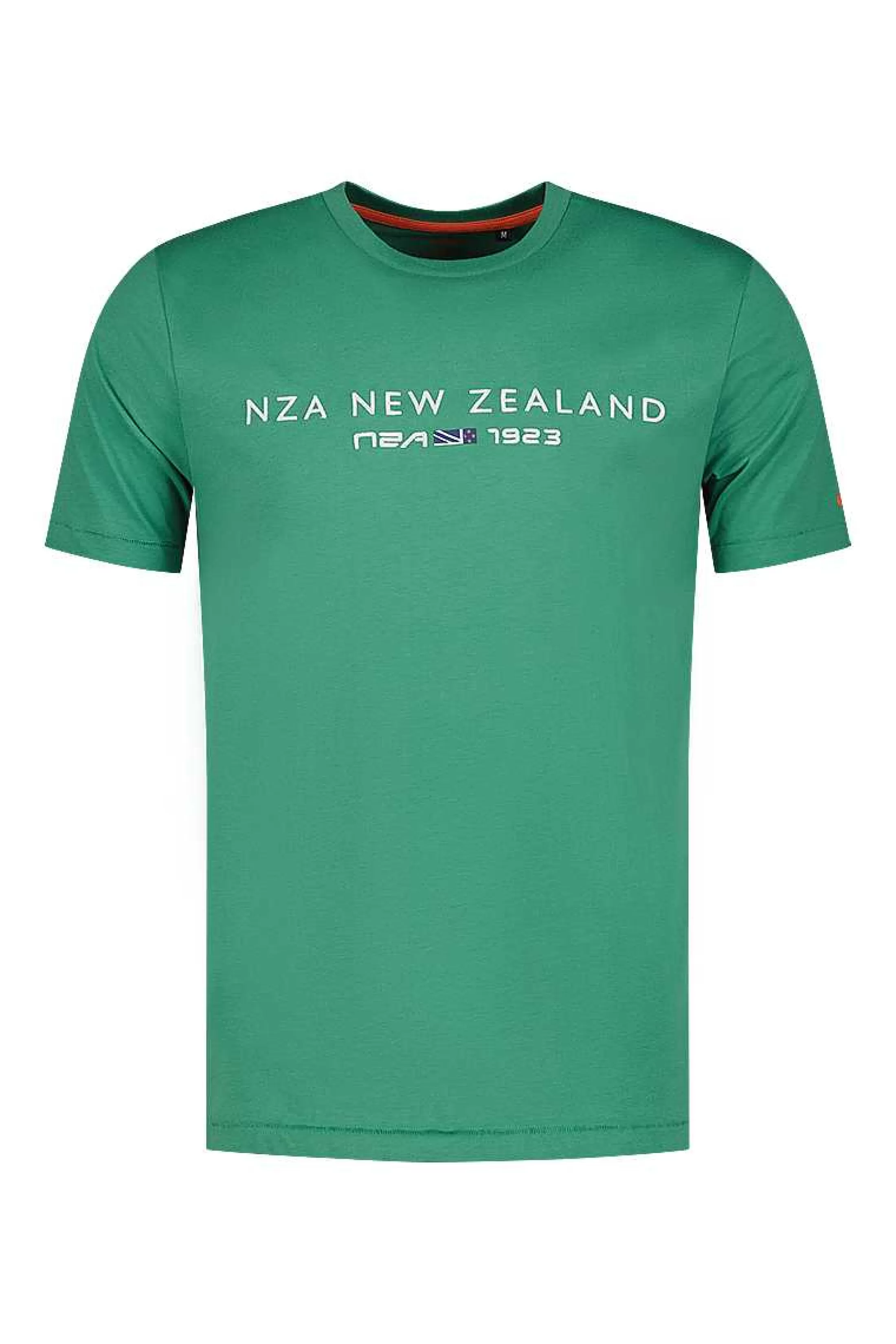 Online NZA New Zealand Auckland Baumwoll-T-Shirt Mit Logo-Amazon Green