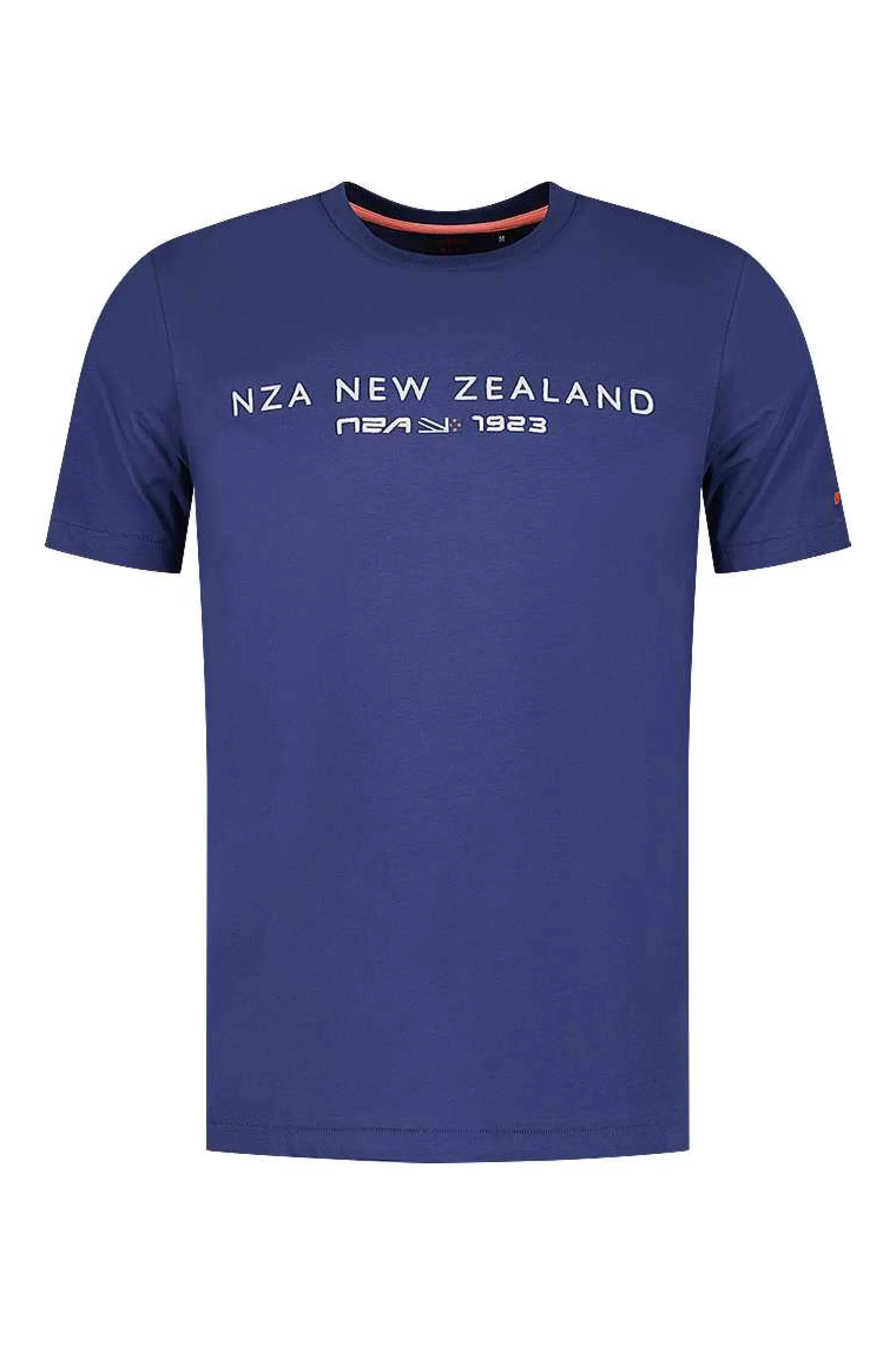 Flash Sale NZA New Zealand Auckland Baumwoll-T-Shirt Mit Logo-Dusk Navy
