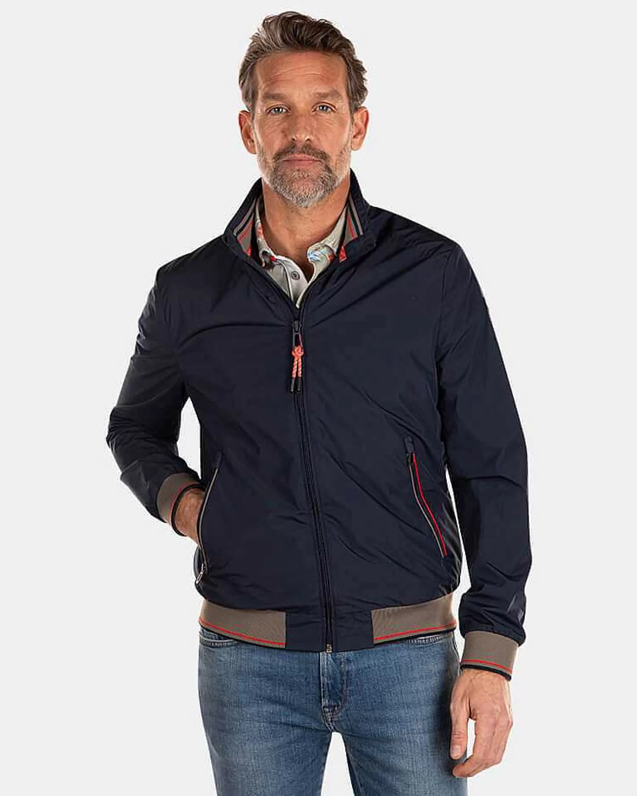 Outlet NZA New Zealand Auckland Bomberjacke Aus Nylon-Traditional Navy