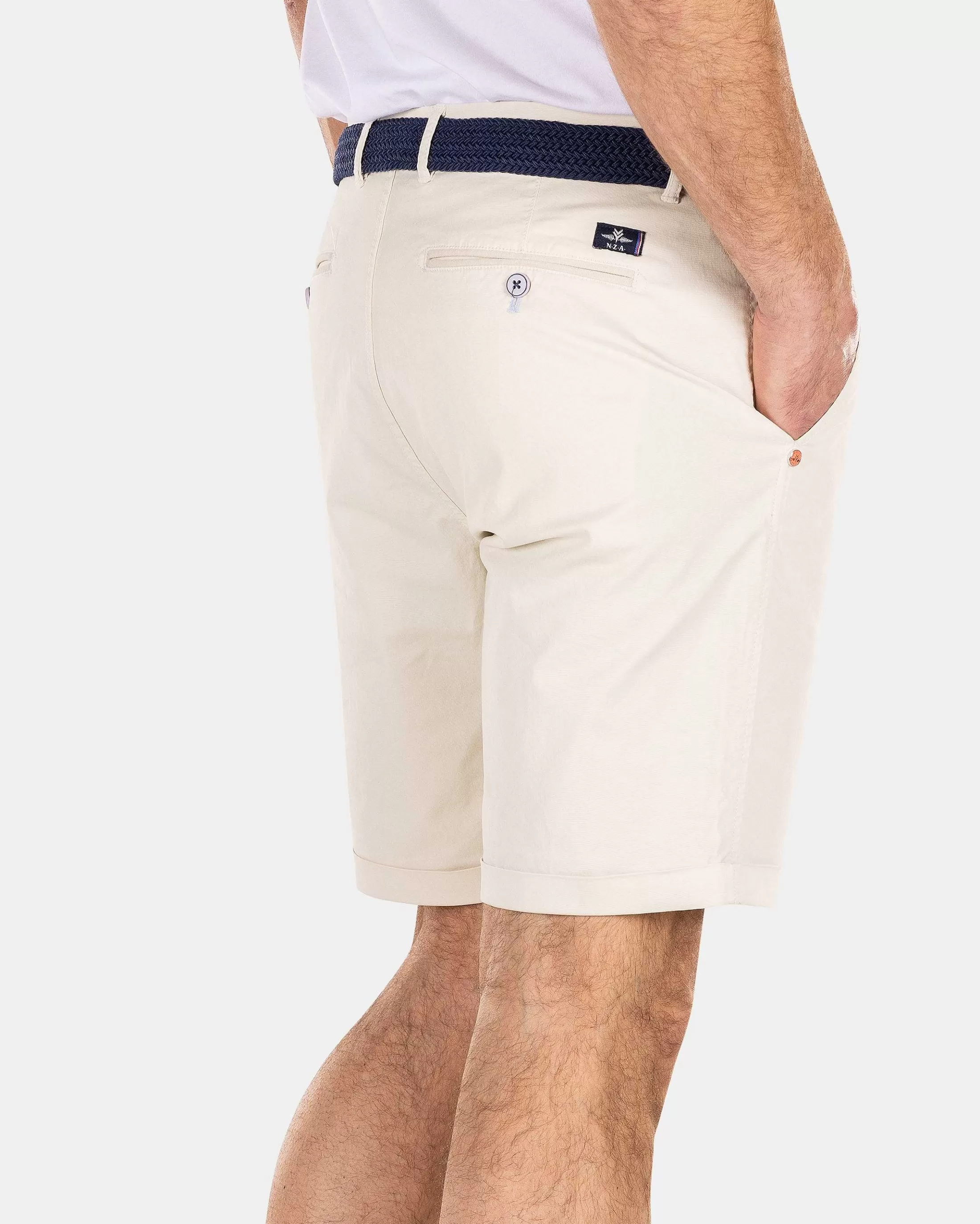 Outlet NZA New Zealand Auckland Chino-Shorts Aus Baumwolle-Cream