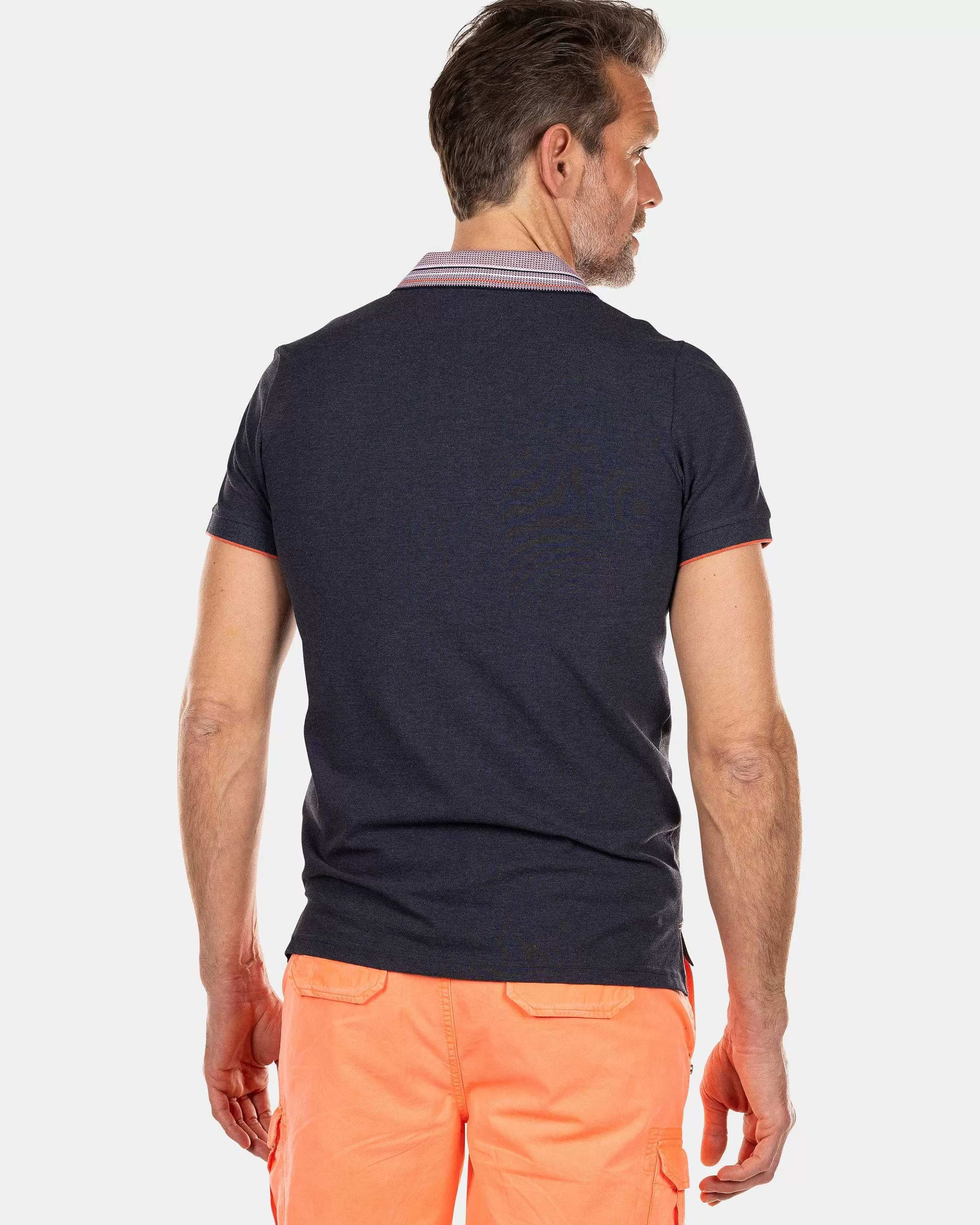 Online NZA New Zealand Auckland Einfarbiges Poloshirt Mit Kurzen Armeln-Traditional Navy