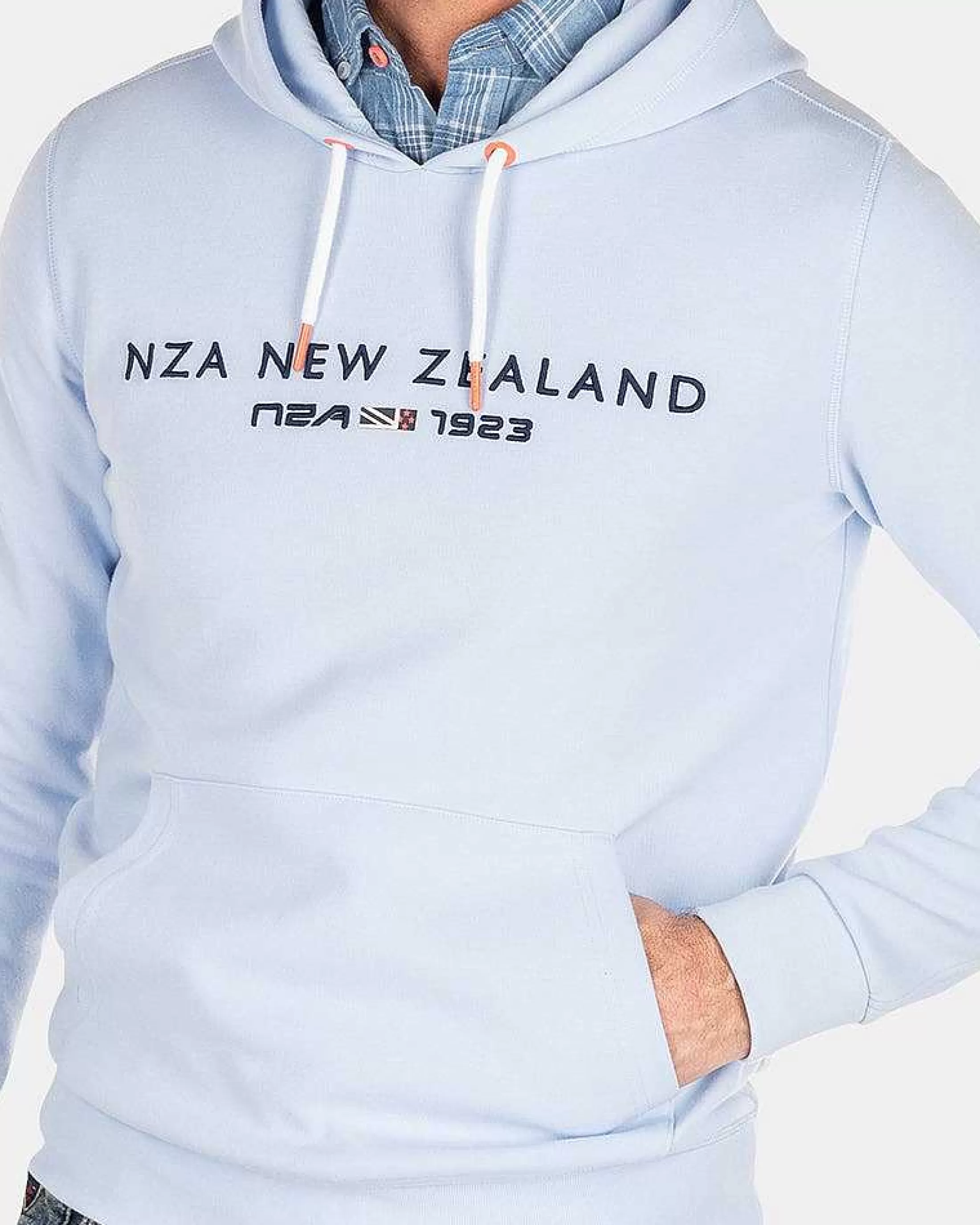 Clearance NZA New Zealand Auckland Kapuzenpullover Mit Logo-Rhythm Blue