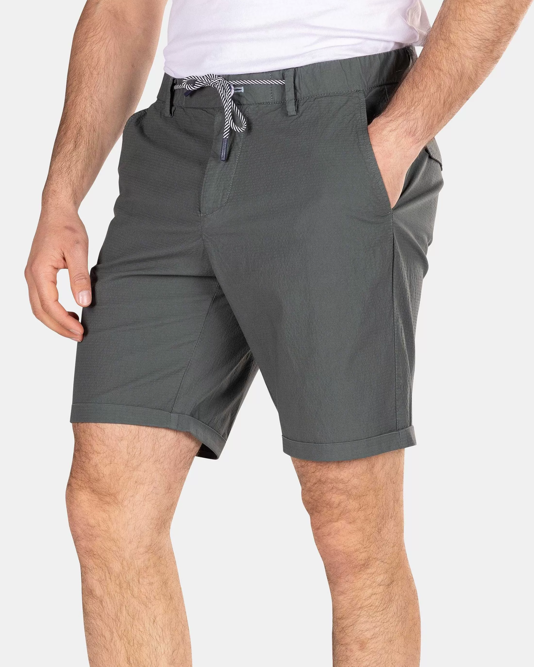 New NZA New Zealand Auckland Kurze Chino Aus Baumwolle-Chalk Green