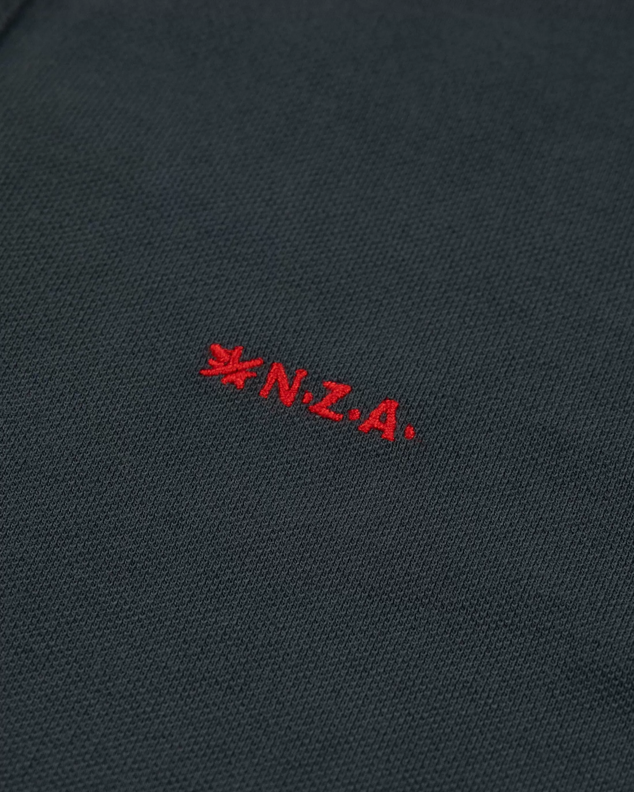 Cheap NZA New Zealand Auckland Nza Heritage Cotton Polo Shirt-Green Grey