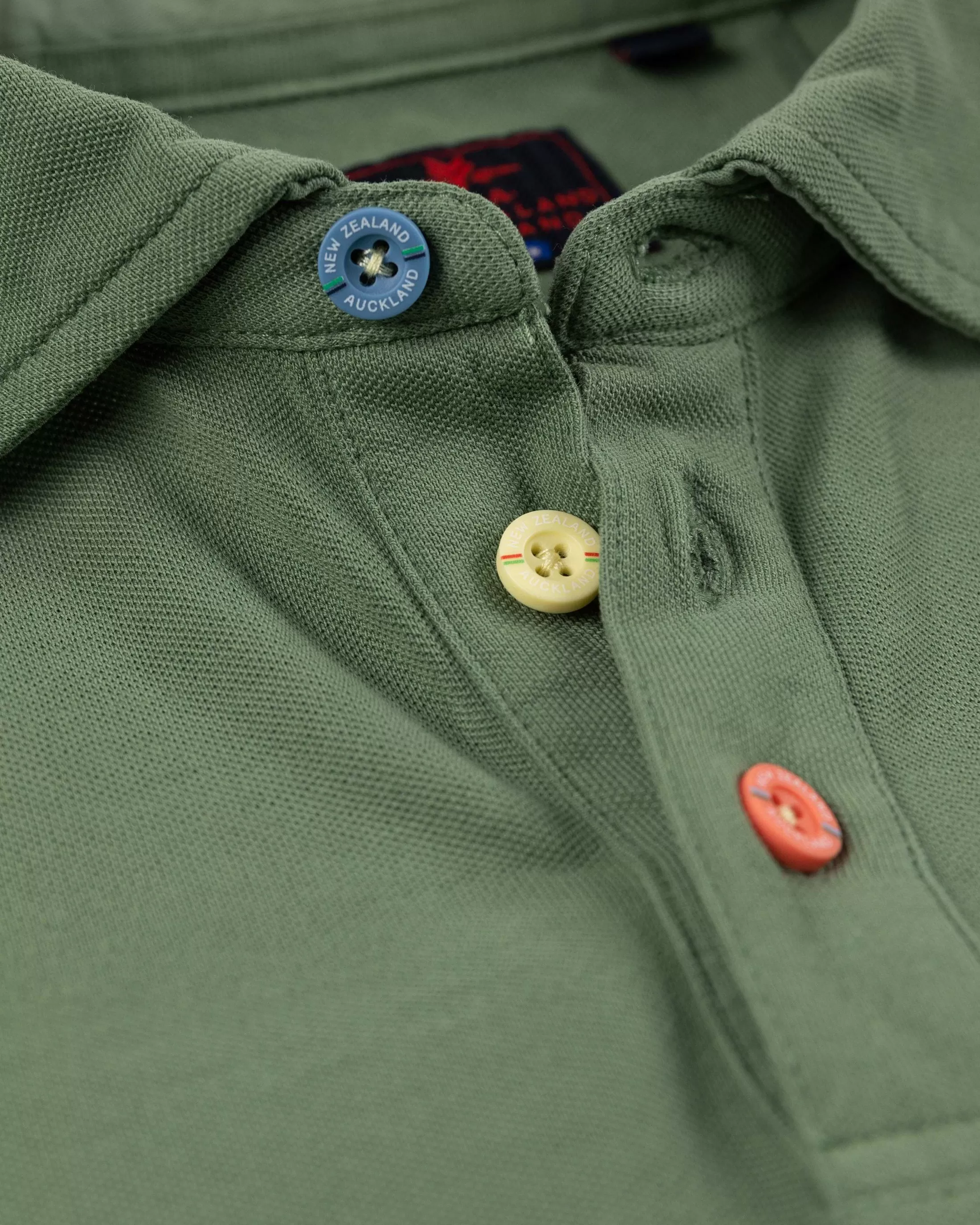 Discount NZA New Zealand Auckland Nza Heritage Polo Shirt-Active Army