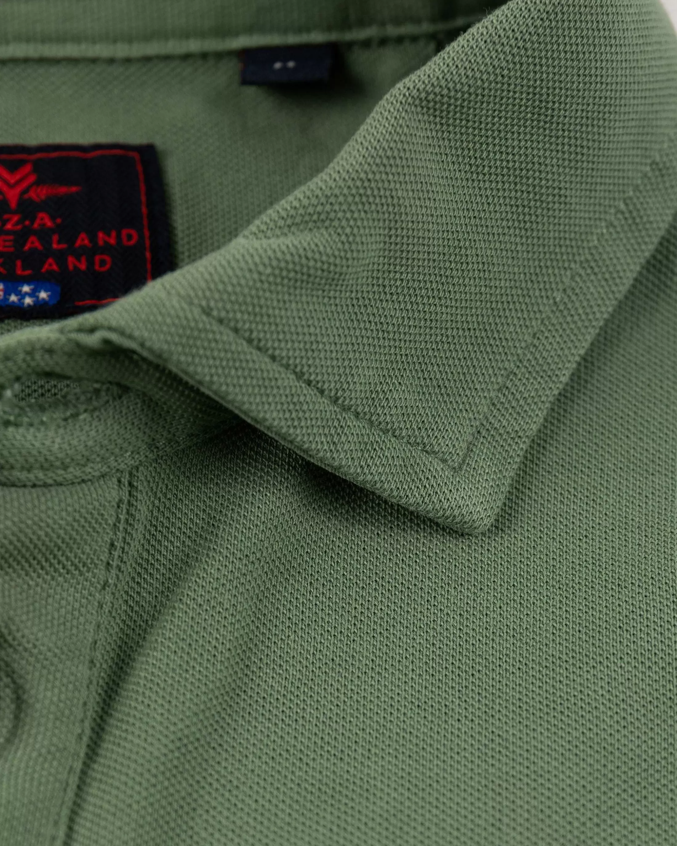 Discount NZA New Zealand Auckland Nza Heritage Polo Shirt-Active Army