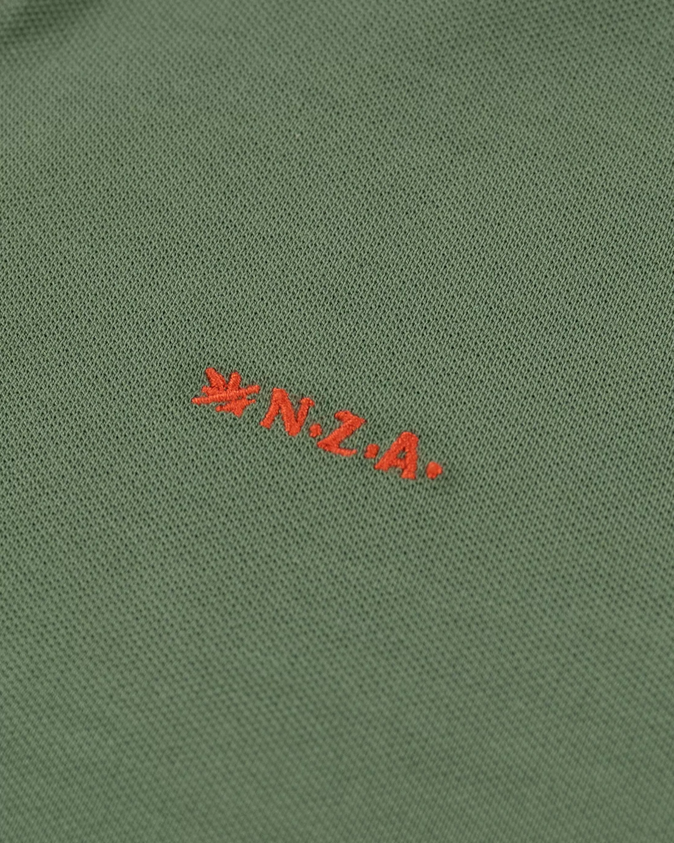 Discount NZA New Zealand Auckland Nza Heritage Polo Shirt-Active Army