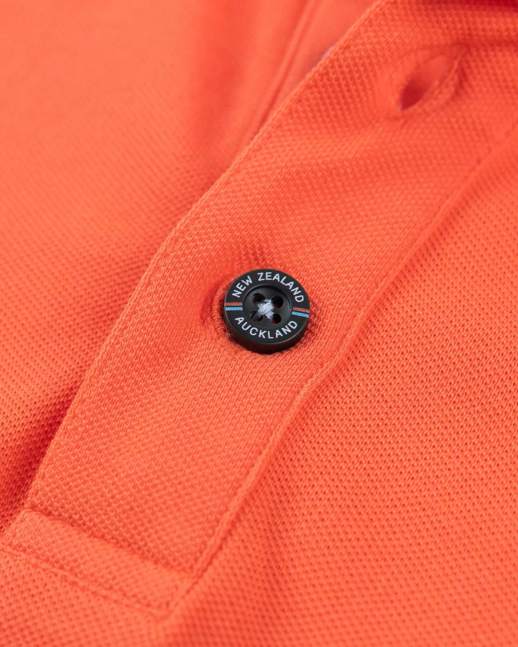 Shop NZA New Zealand Auckland Nza Heritage Polo Shirt-Burned Orange