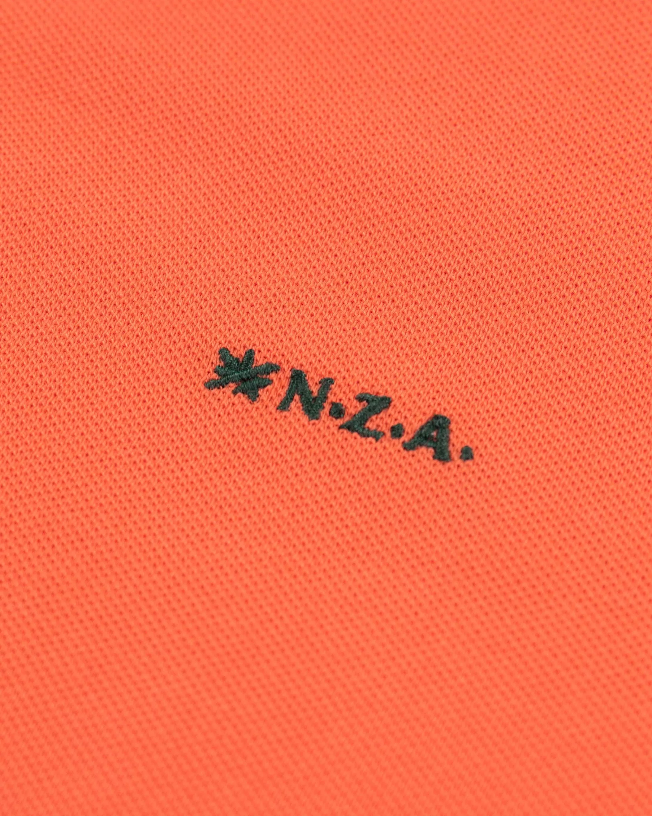 Shop NZA New Zealand Auckland Nza Heritage Polo Shirt-Burned Orange