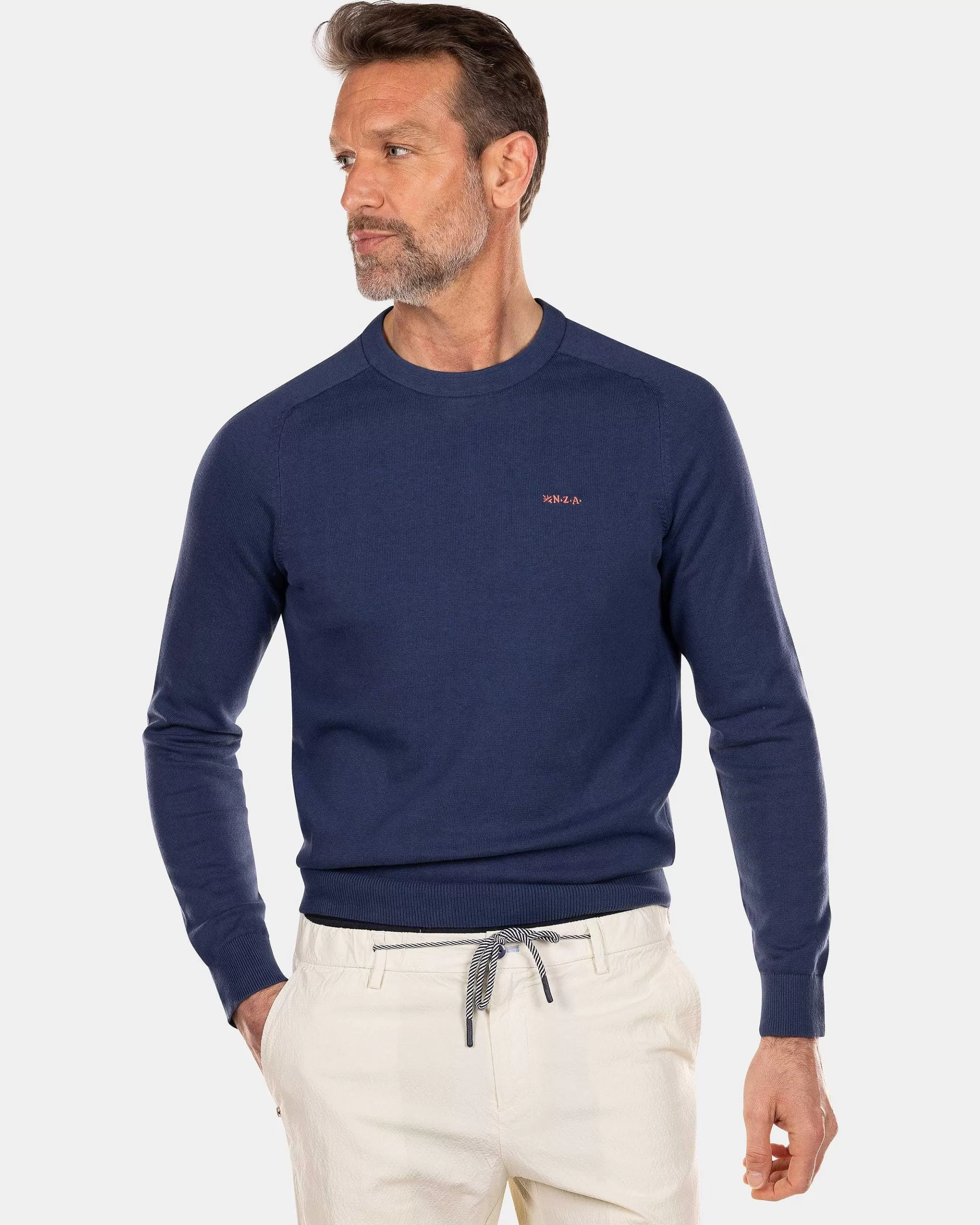 Online NZA New Zealand Auckland Pullover Mit Rundhalsausschnitt-Dusk Navy