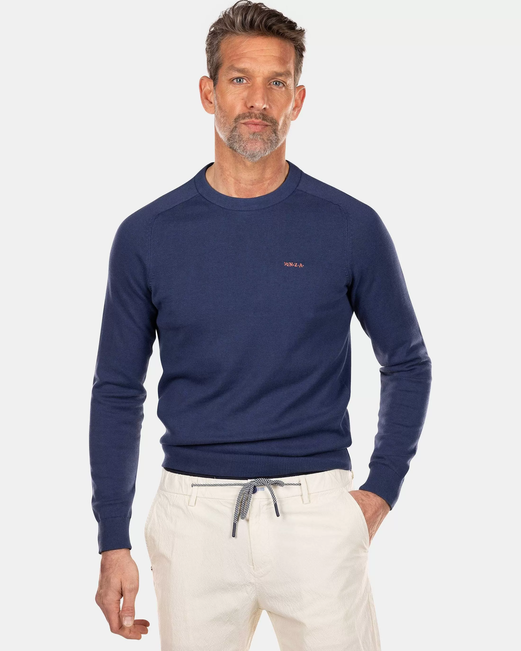 Online NZA New Zealand Auckland Pullover Mit Rundhalsausschnitt-Dusk Navy