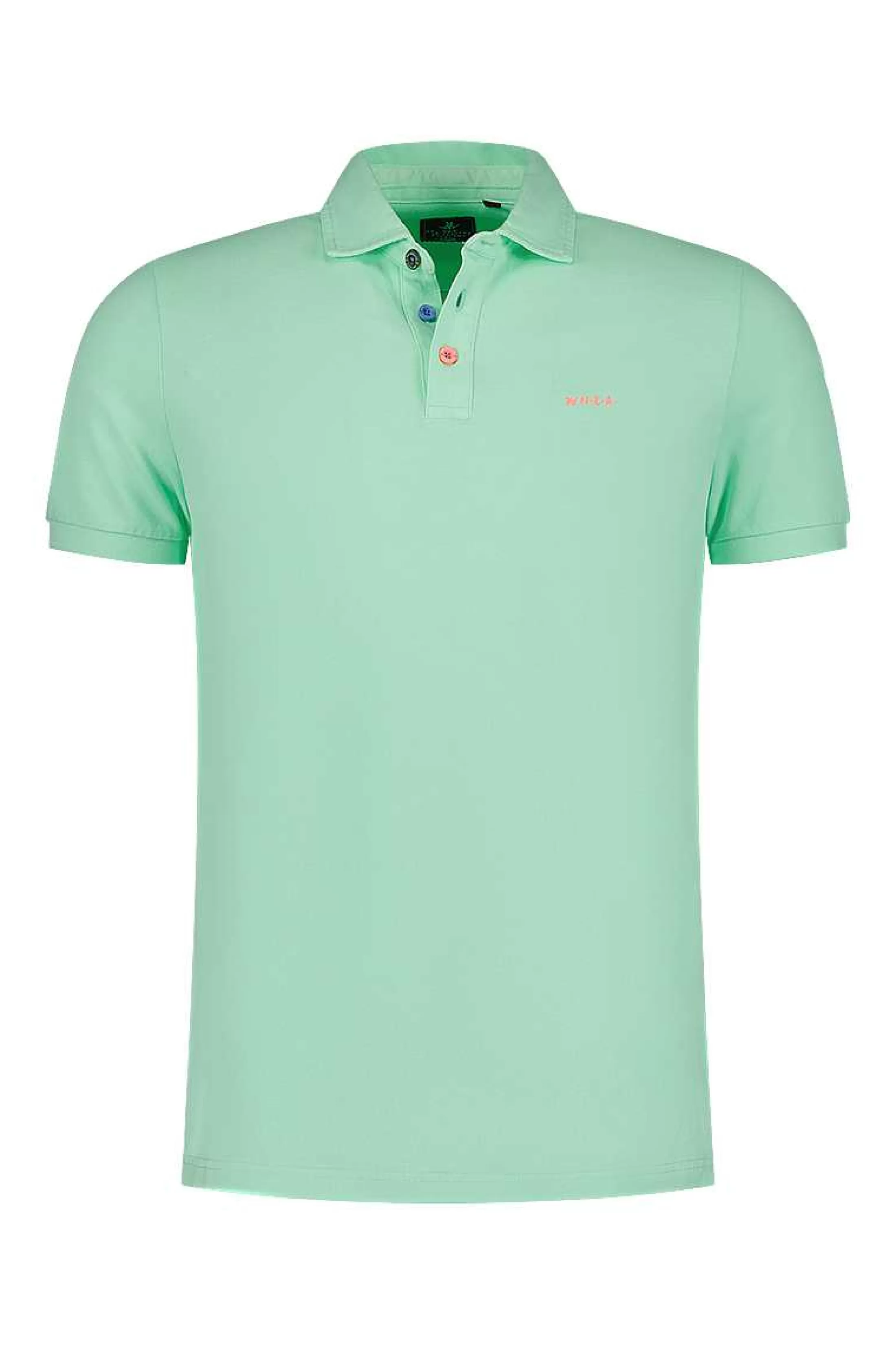 New NZA New Zealand Auckland Schlichtes Poloshirt Aus Baumwolle-Teal Green