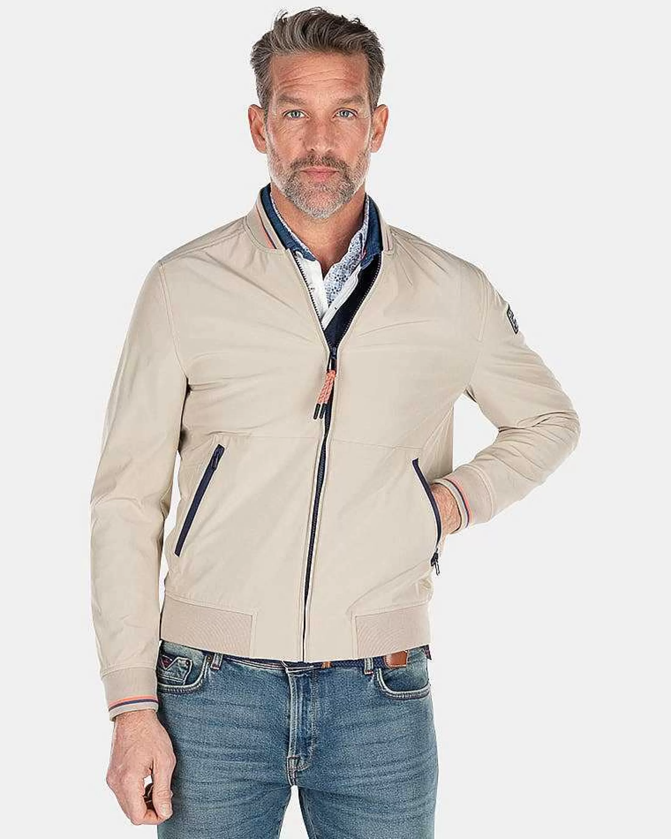 Clearance NZA New Zealand Auckland Softshell-Bomberjacke-Shimmering Sand