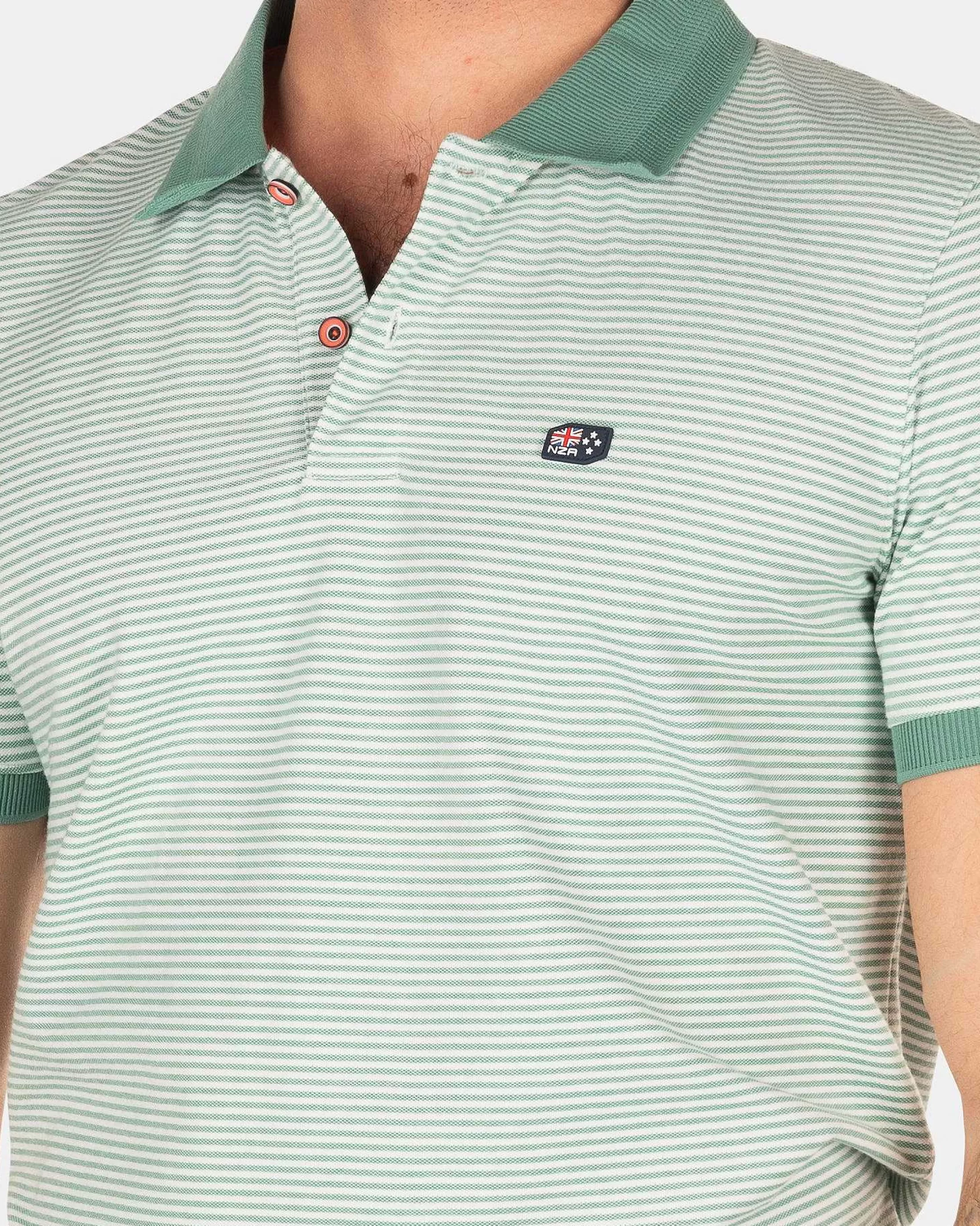 Best NZA New Zealand Auckland Stretch-Polo Mit Kurzen Armeln-Amazon Green