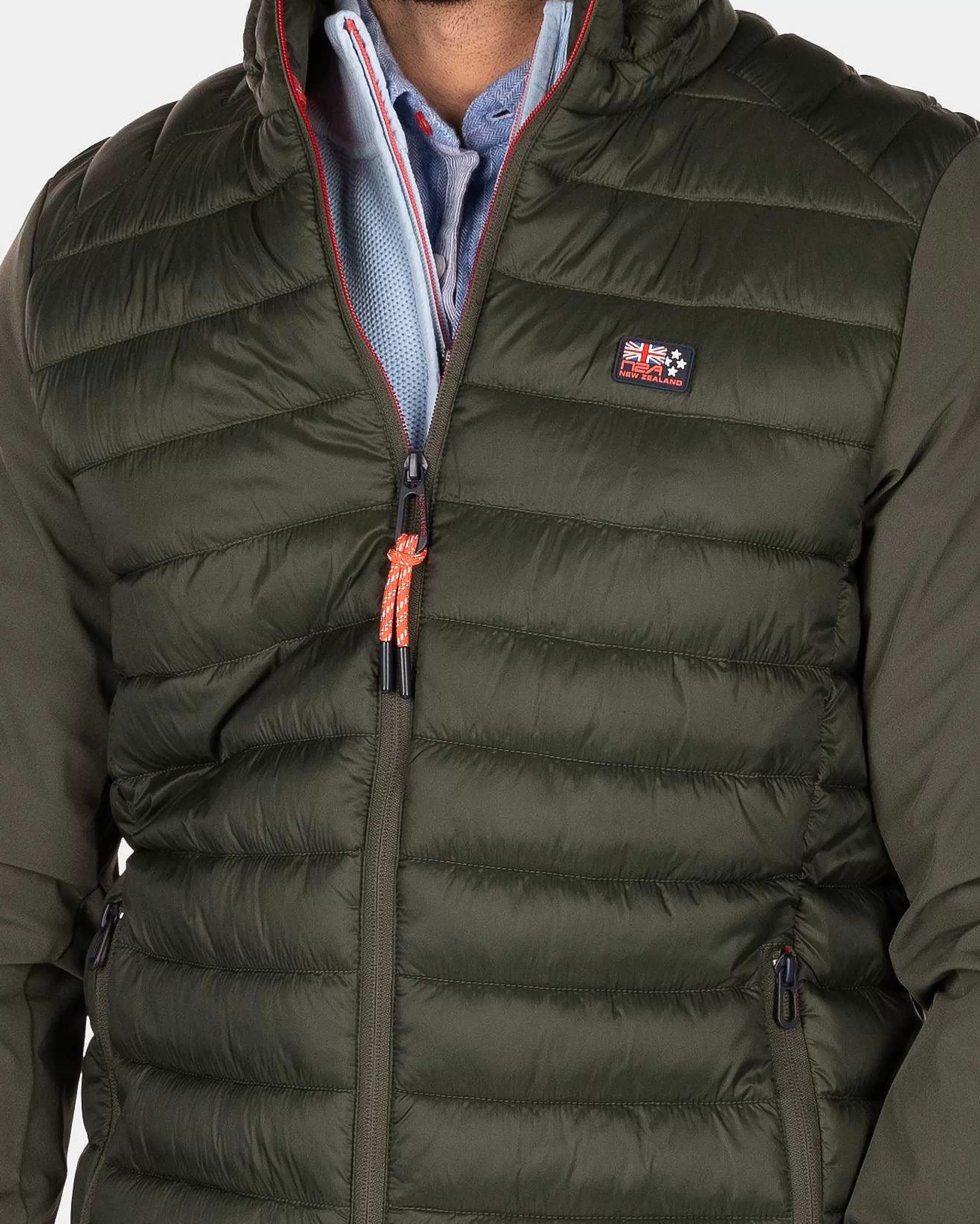 Online NZA New Zealand Auckland Wattierte Jacke Mit Softshell-Jacket Army