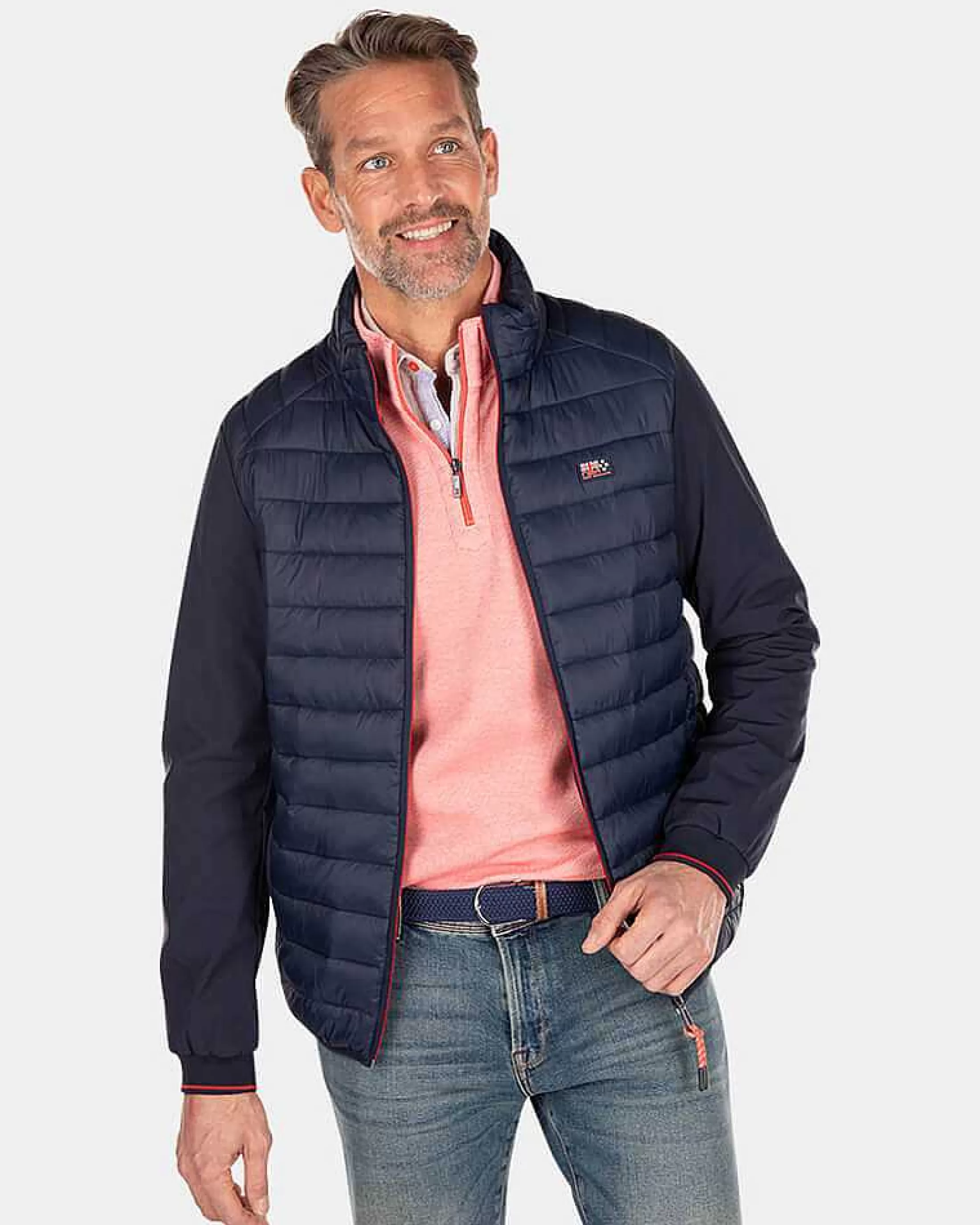 Outlet NZA New Zealand Auckland Wattierte Jacke Mit Softshell-Traditional Navy